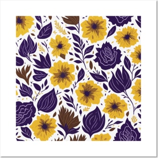 Flower pattern Posters and Art